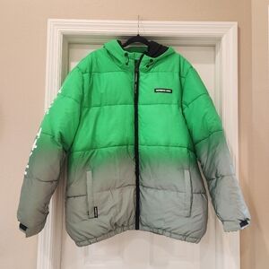 Members Only Sport Ombre Puffer Hooded Coat Size XL